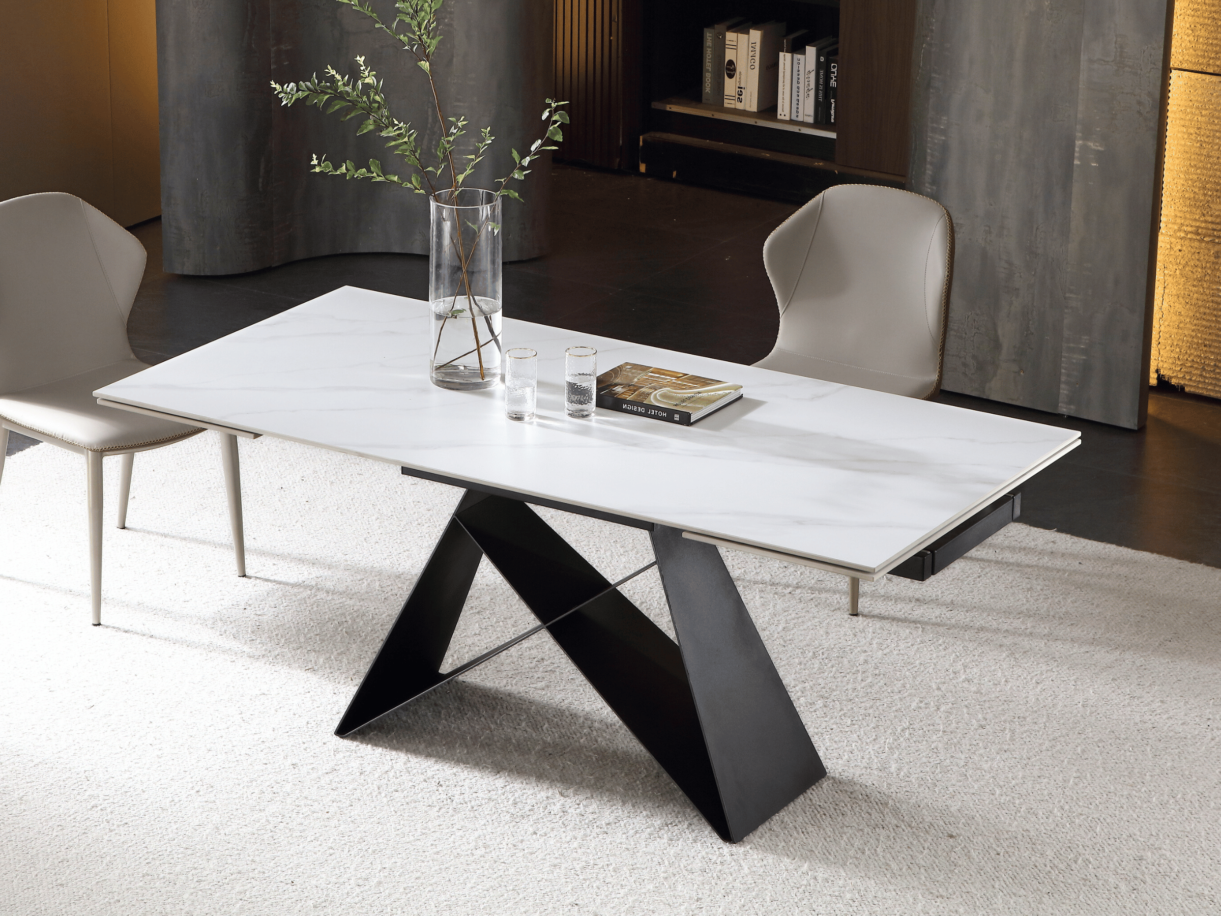 Mesa de comedor extensible Masdar