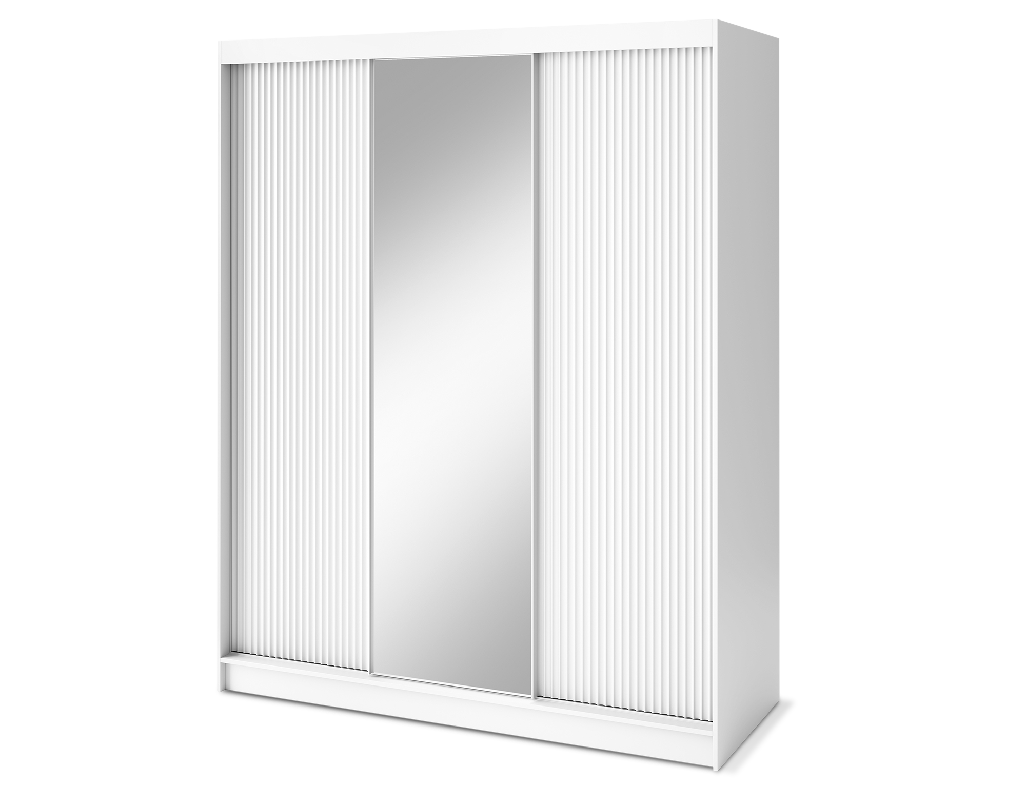 Armoire Dressing Coulissante 120 & 180 cm – Noir ou Blanc – Miroir Optionnel - RAVENTO