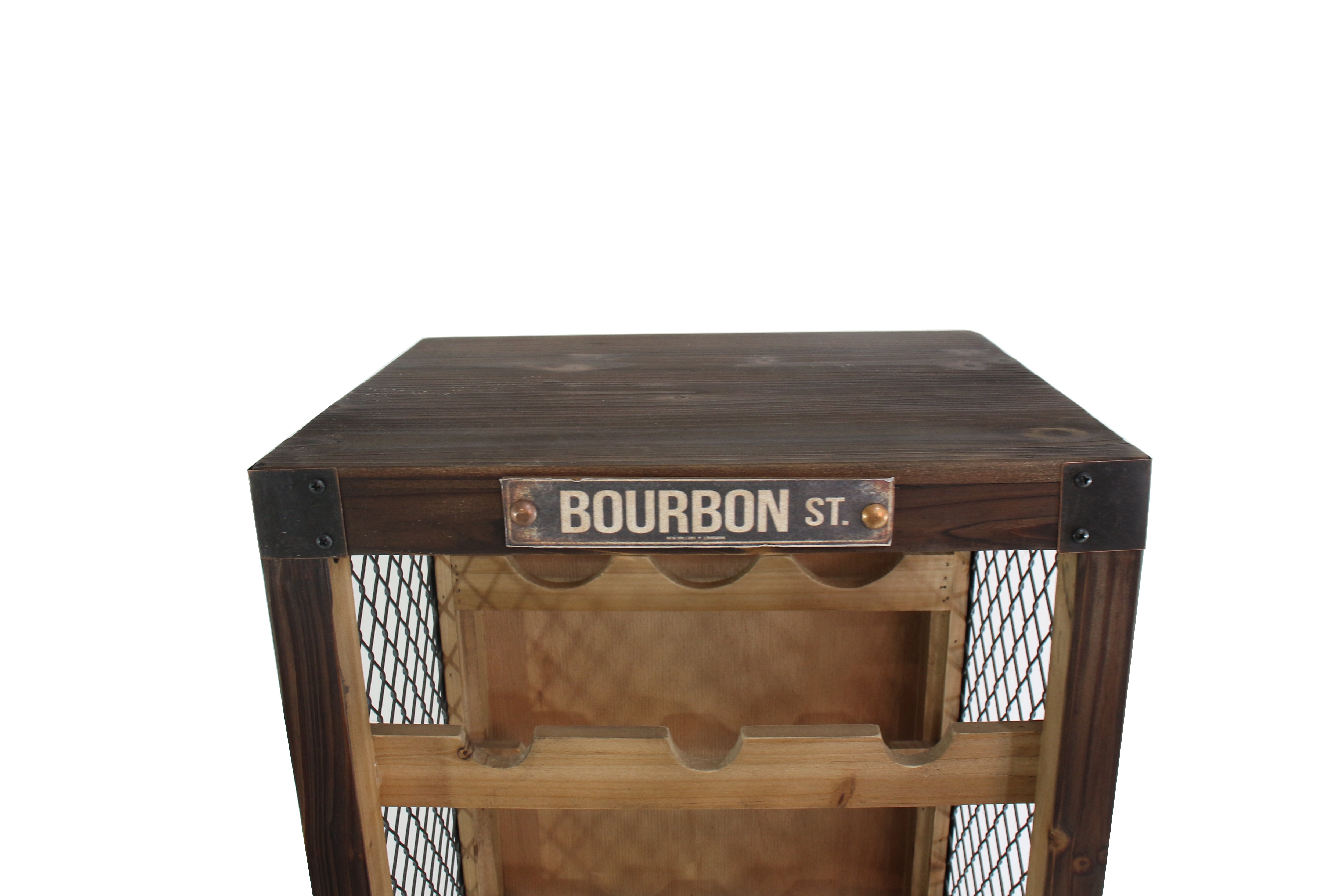 Authentique casier à vin BODEGA 190cm casier à bouteilles en bois de pin naturel tiroirs