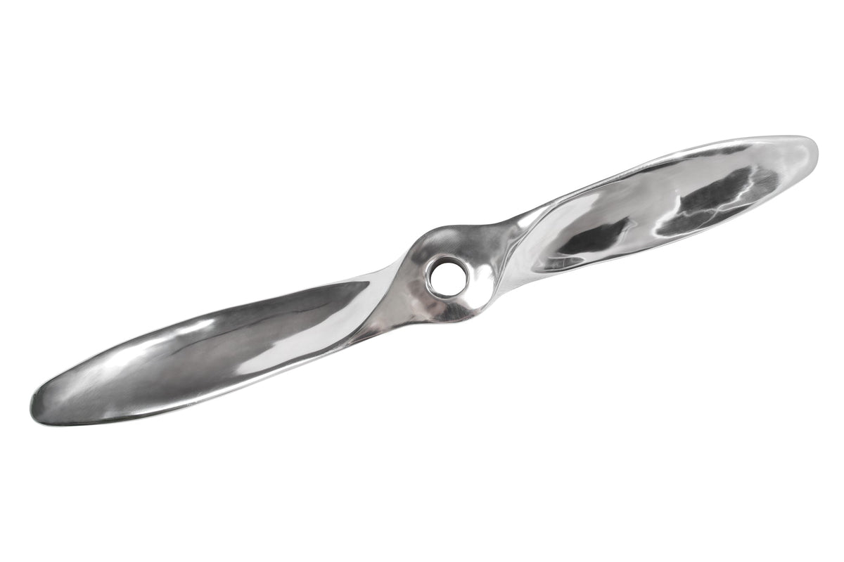 Authentische Wanddekoration SCREW II 110cm silber Flugzeug Propeller