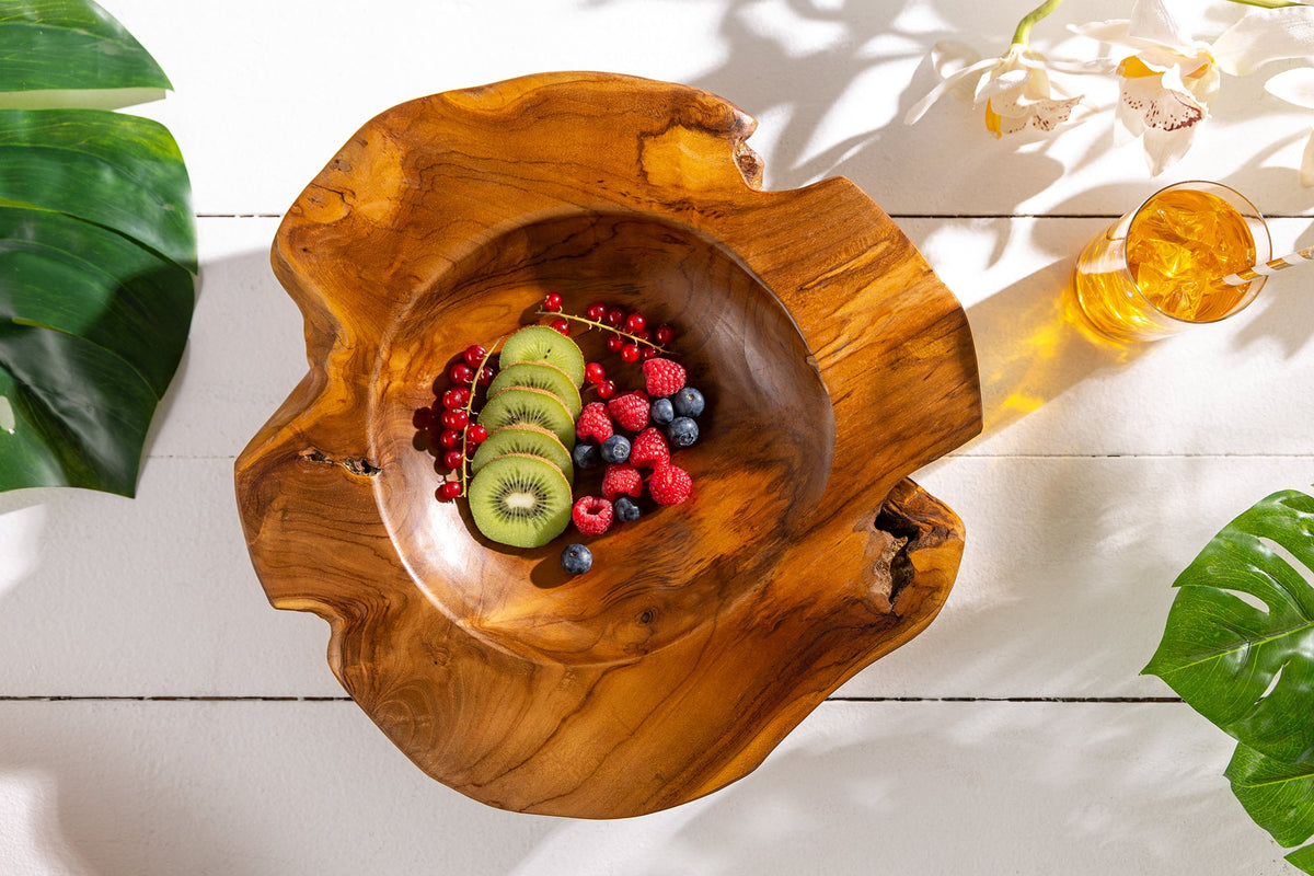Bol massif NATURE ROOT 40cm bois de racine de teck naturel