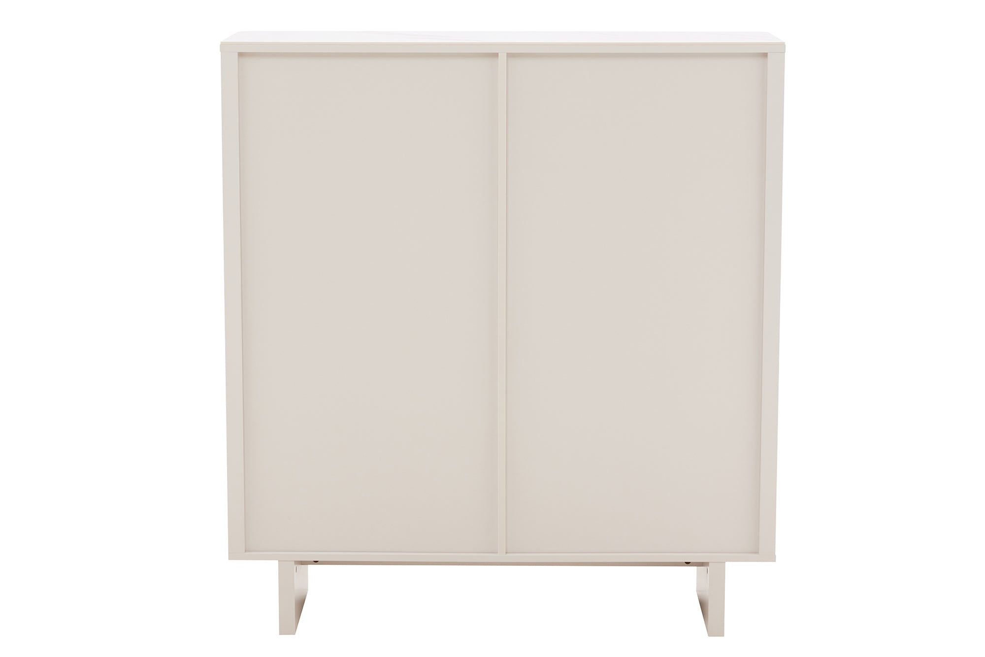 Buffet design SAVOY 130cm cachemire marbre blanc céramique avec rangements et façade 3D