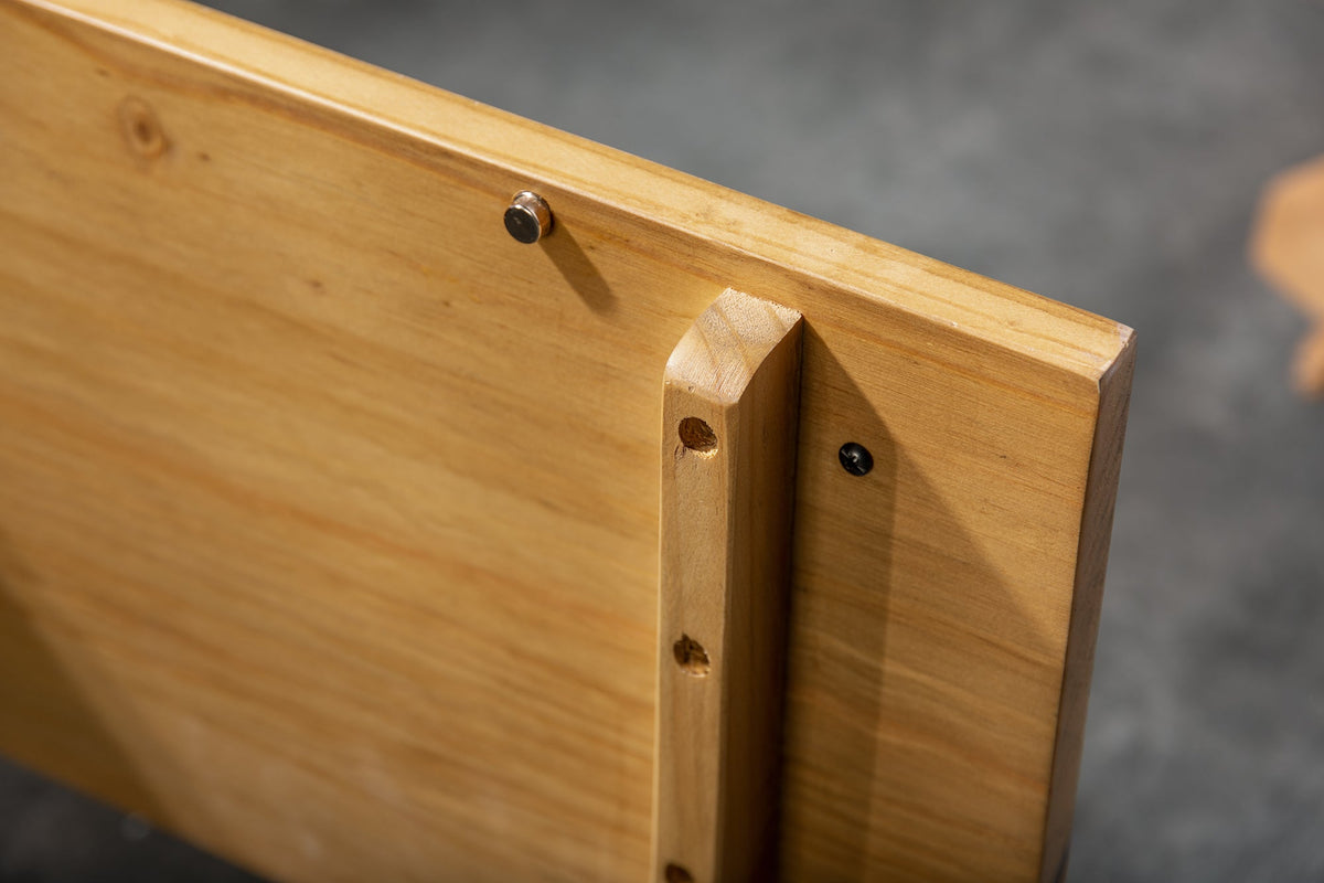 Buffet TV massif THOR 200cm en bois de pin recyclé au design industriel