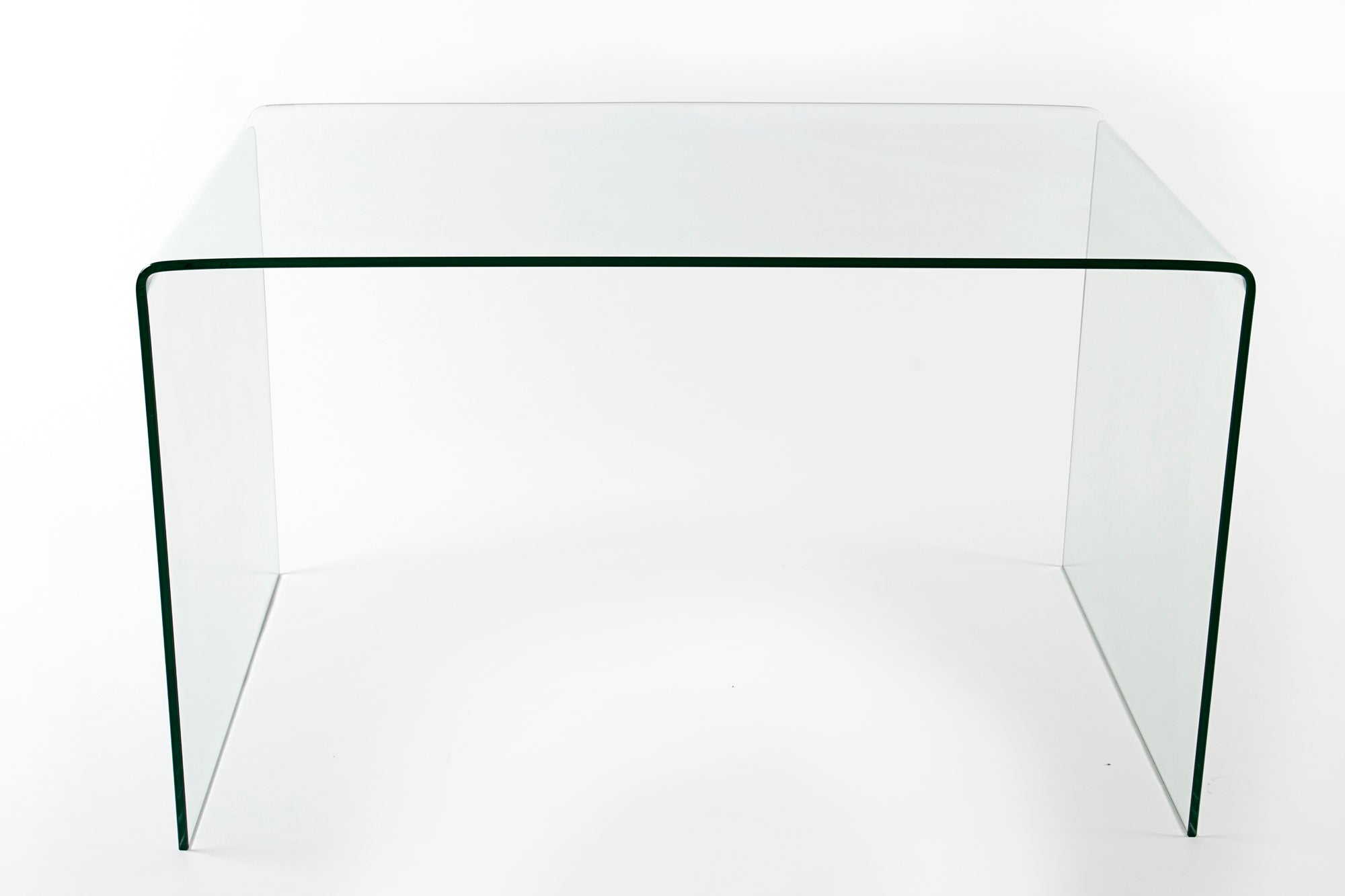 Bureau en verre extravagant FANTOME 120cm table à manger transparente table tout en verre