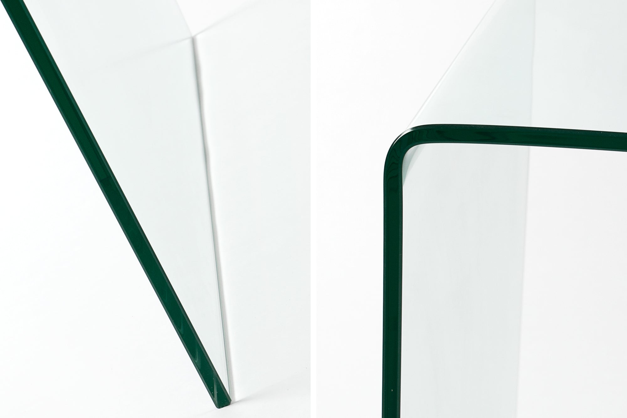 Bureau en verre extravagant FANTOME 120cm table à manger transparente table tout en verre