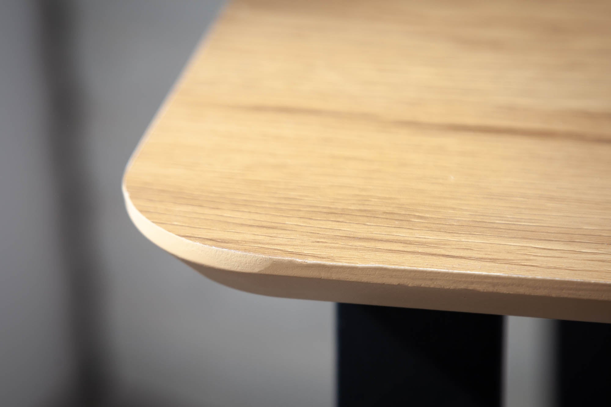Bureau industriel STUDIO 160cm aspect chêne avec 3 tiroirs