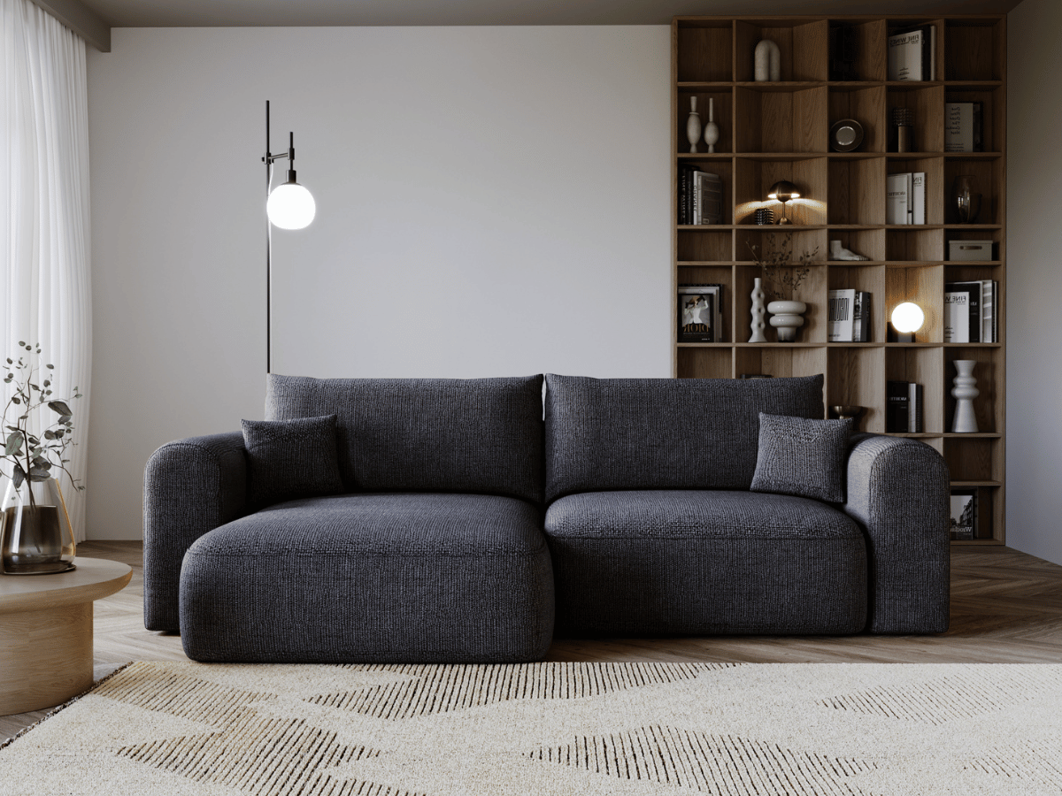 Canapé d'angle convertible avec grande méridienne - TROCADERO