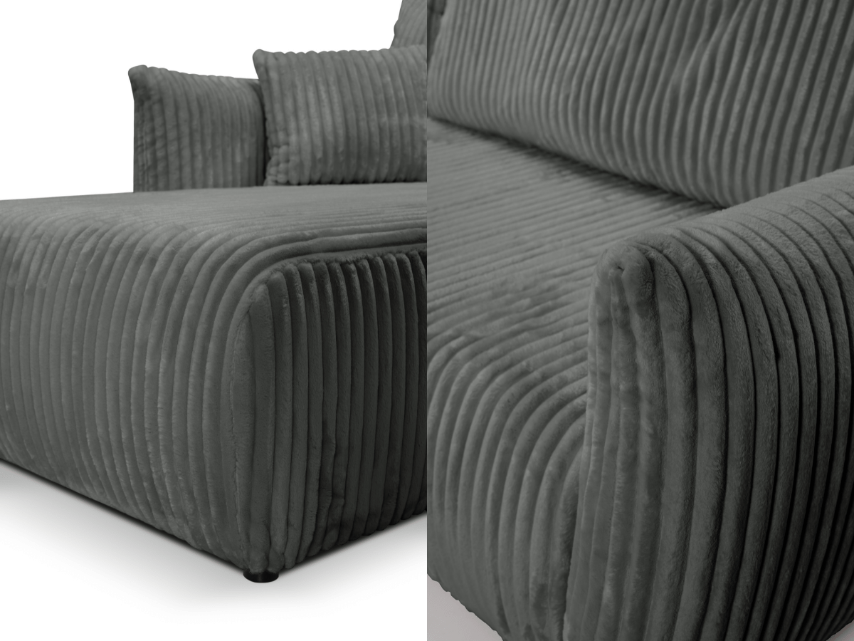 Canapé d'angle convertible avec coffre de rangement – RASPAIL