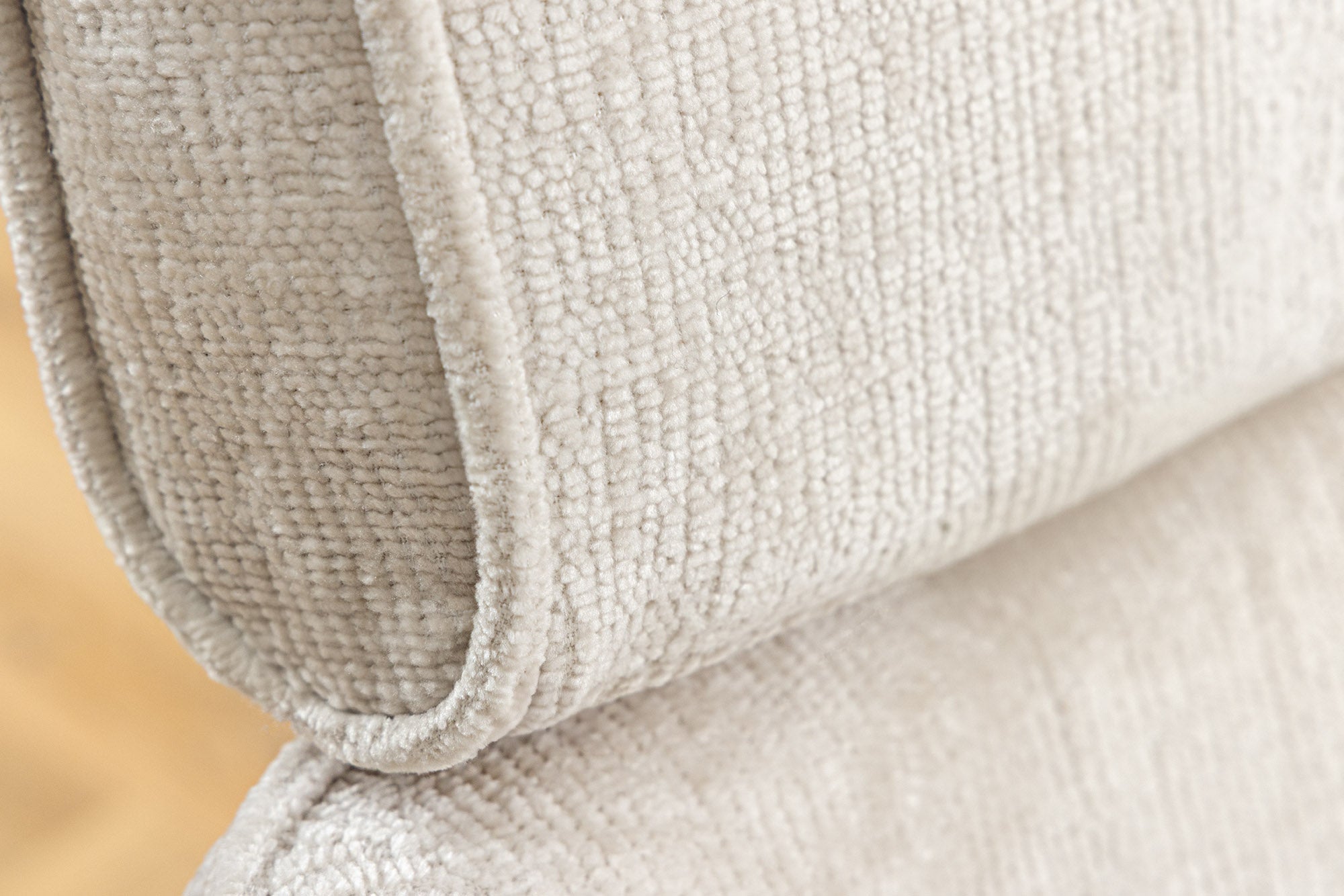 Lot de 2x chaises pivotante rétro UNIQUE pieds métal chenille beige champagne avec accoudoirs