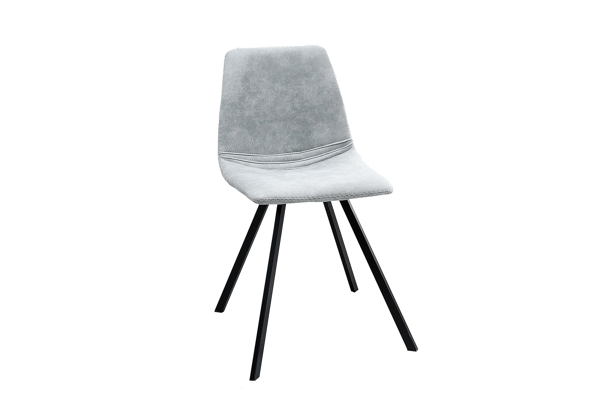 Lote de 2x SILLAS AMSTERDAM sillas retro, gris piedra, diseño clásico