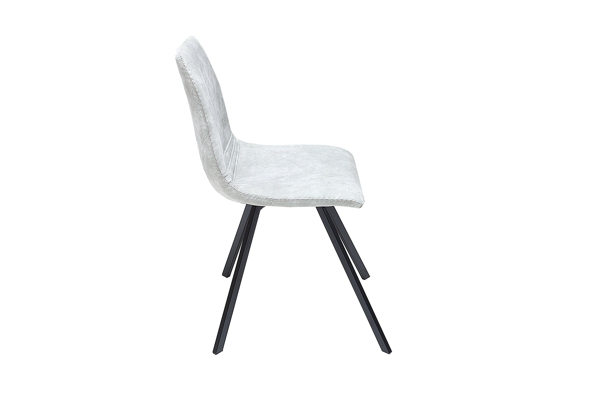 Lote de 2x SILLAS AMSTERDAM sillas retro, gris piedra, diseño clásico