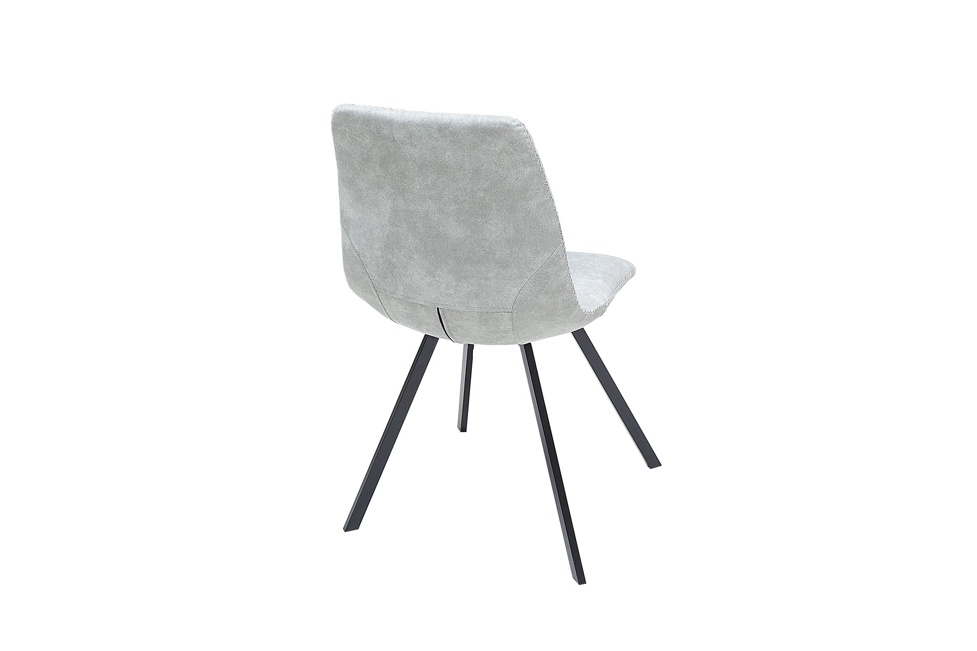 Lote de 2x SILLAS AMSTERDAM sillas retro, gris piedra, diseño clásico