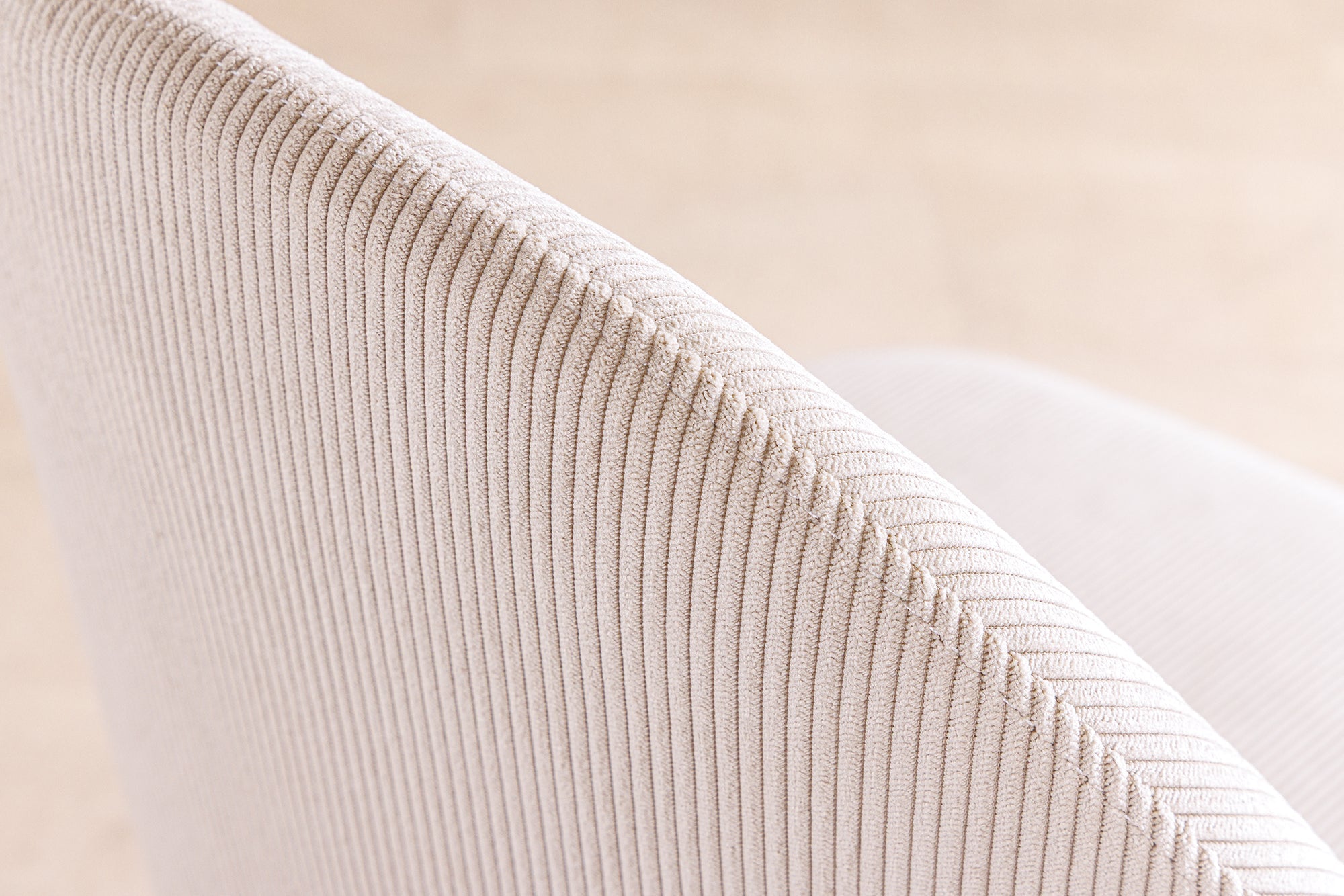 Lot de 2x chaises rétro MIA CASA beige cordon champagne or métal brossé