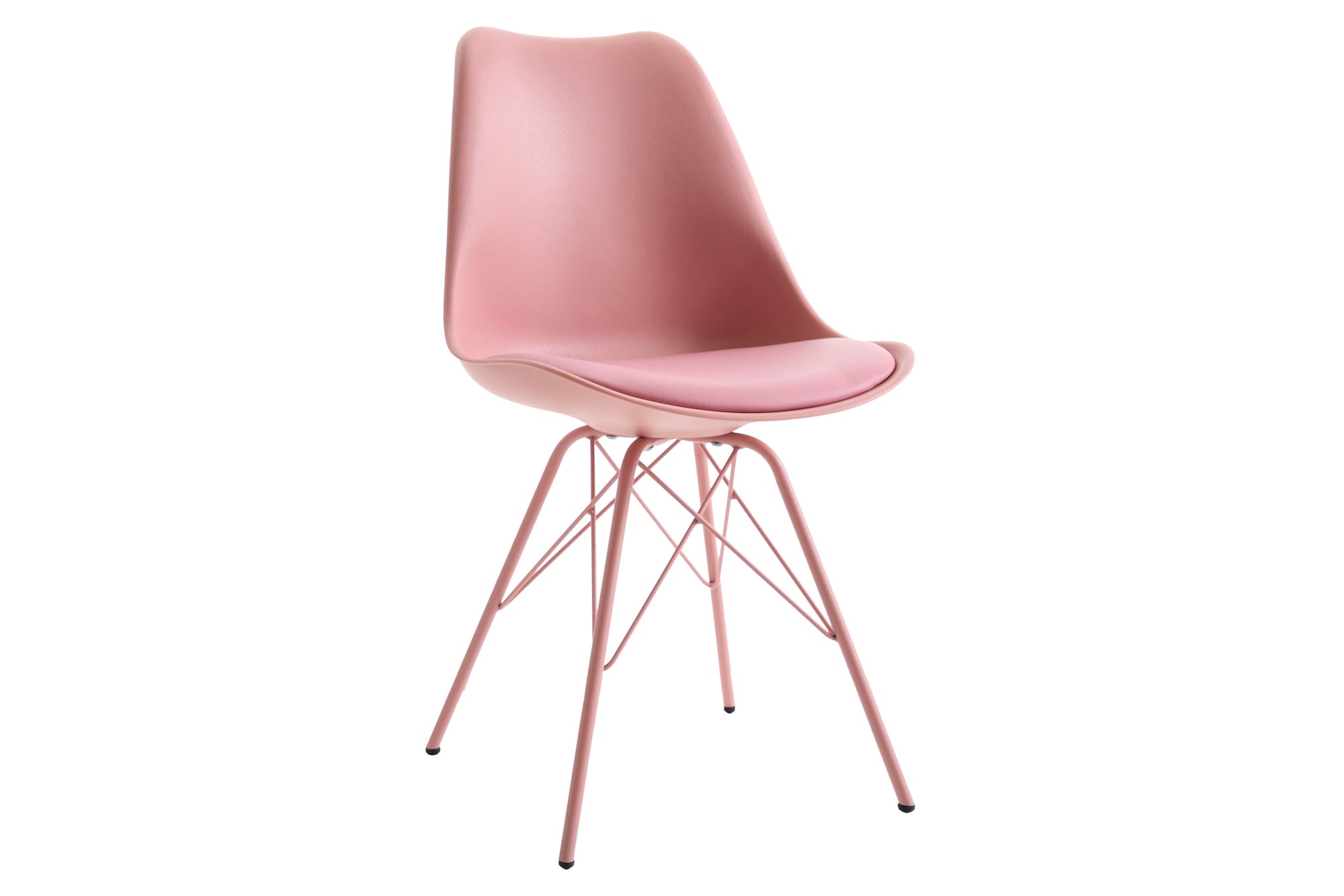 Lote de 2x sillas retro SCANDINAVIA MEISTERSTÜCK, rosa
