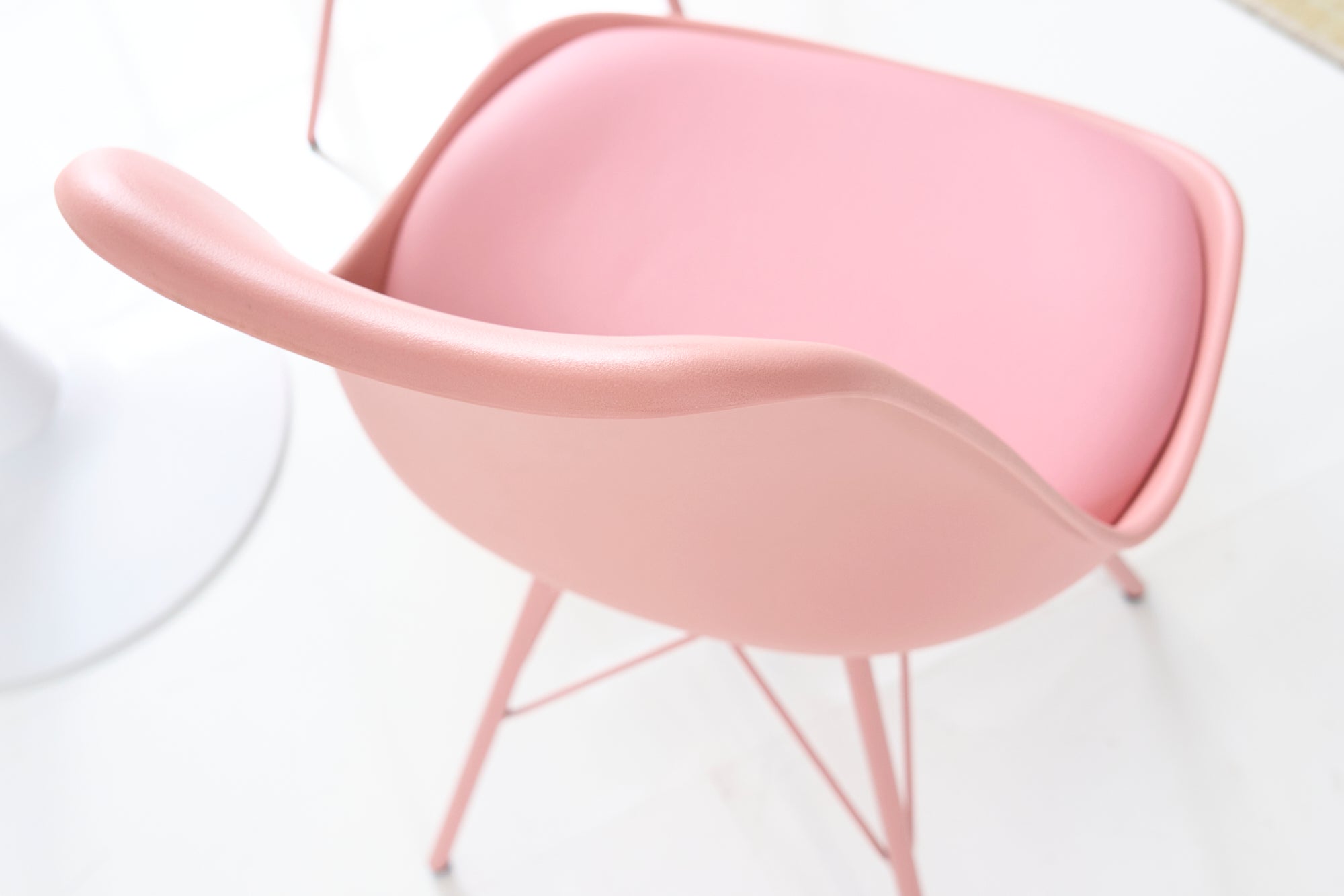 Lote de 2x sillas retro SCANDINAVIA MEISTERSTÜCK, rosa