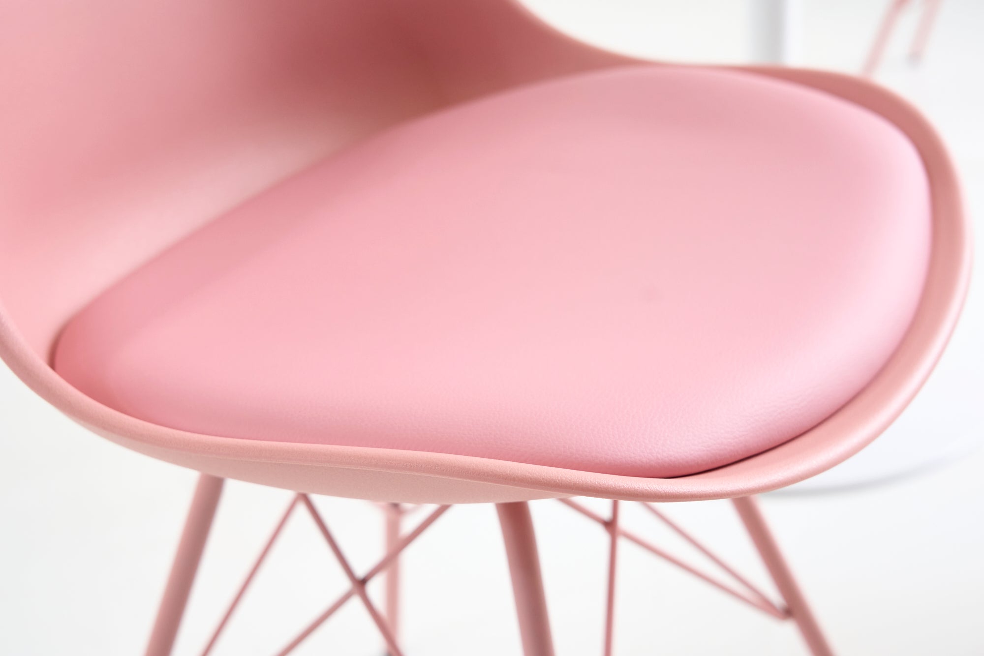 Lote de 2x sillas retro SCANDINAVIA MEISTERSTÜCK, rosa