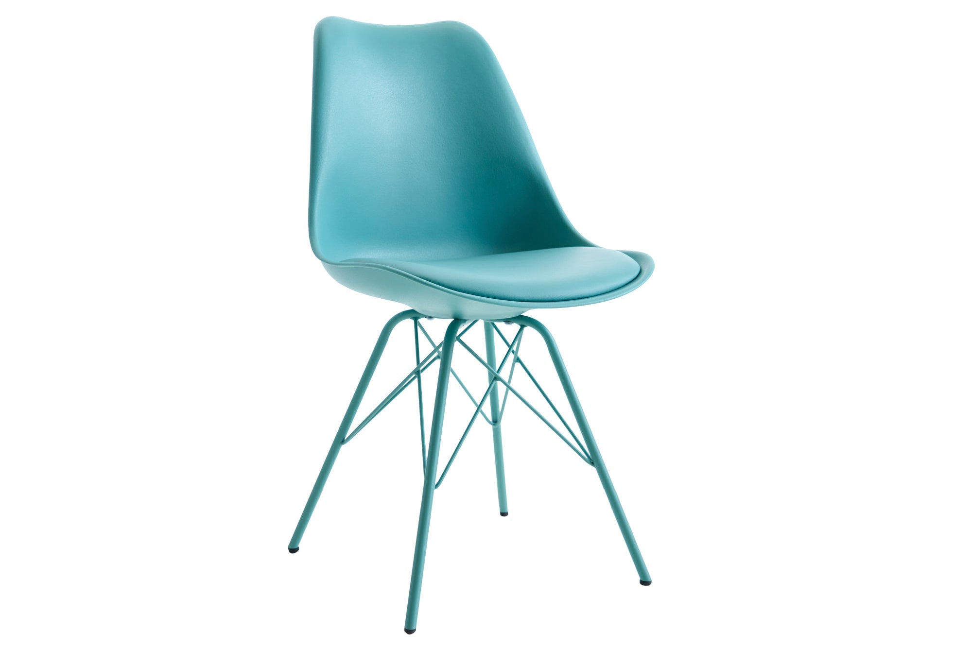 Lot de 2x chaises rétro SCANDINAVIA MEISTERSTÜCK turquoise