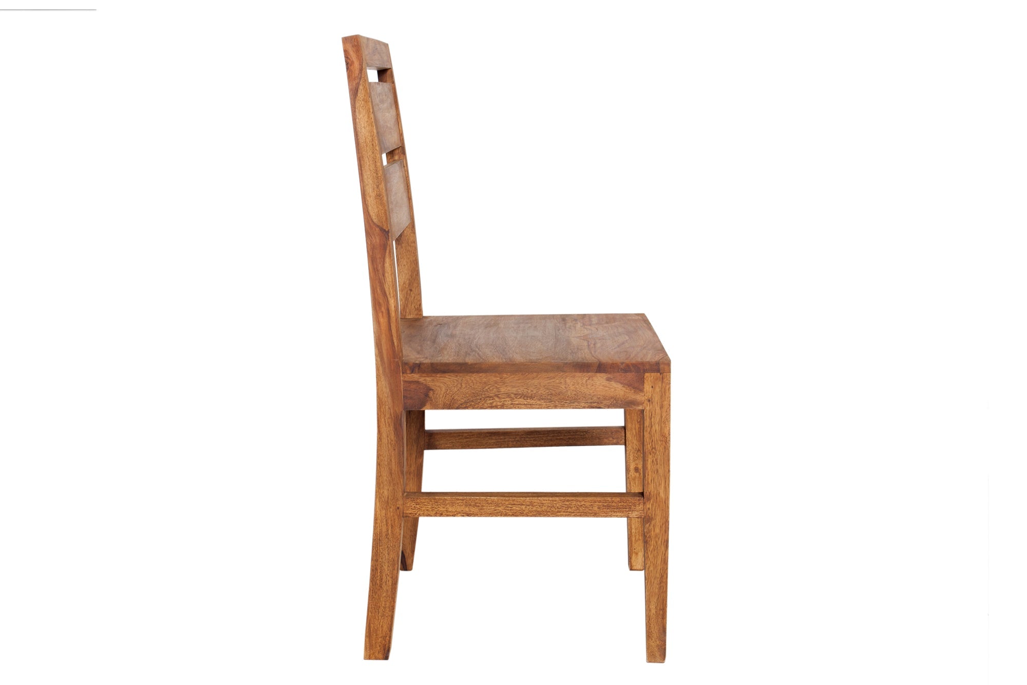Juego de 2 sillas PURE de madera maciza Sheesham marrón acabado piedra monograno