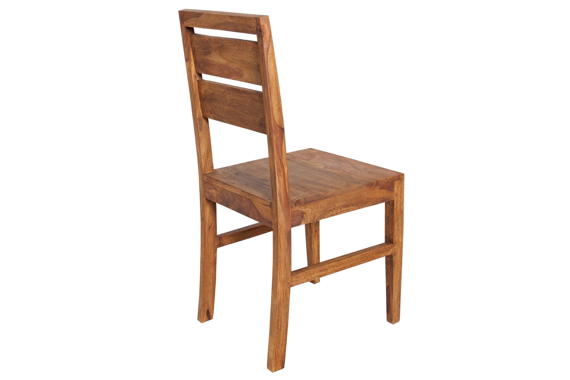Juego de 2 sillas PURE de madera maciza Sheesham marrón acabado piedra monograno