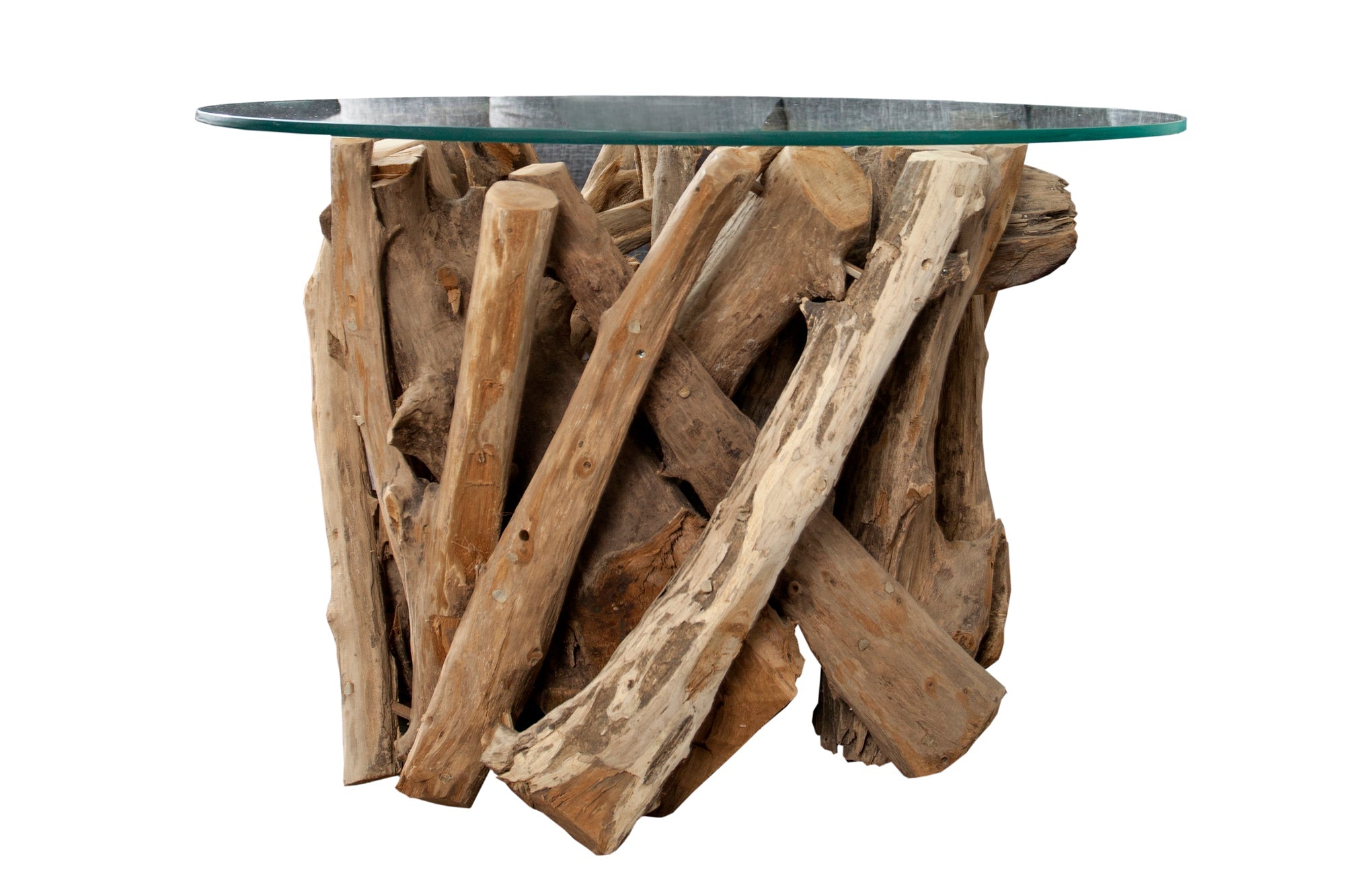 Coffee table NATURE LOUNGE 50cm base part teak wood w/o glass plate
