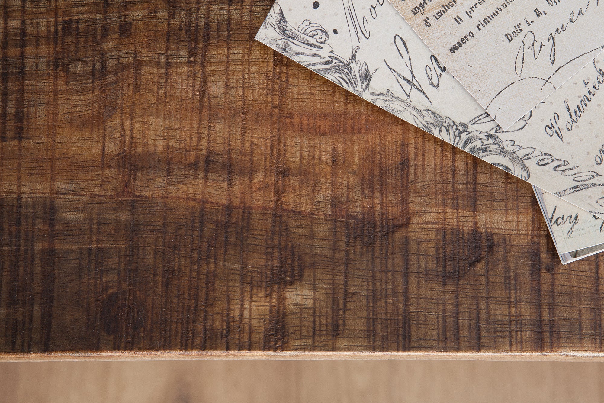 Consola de diseño IRON CRAFT 115cm en madera de mango y hierro
