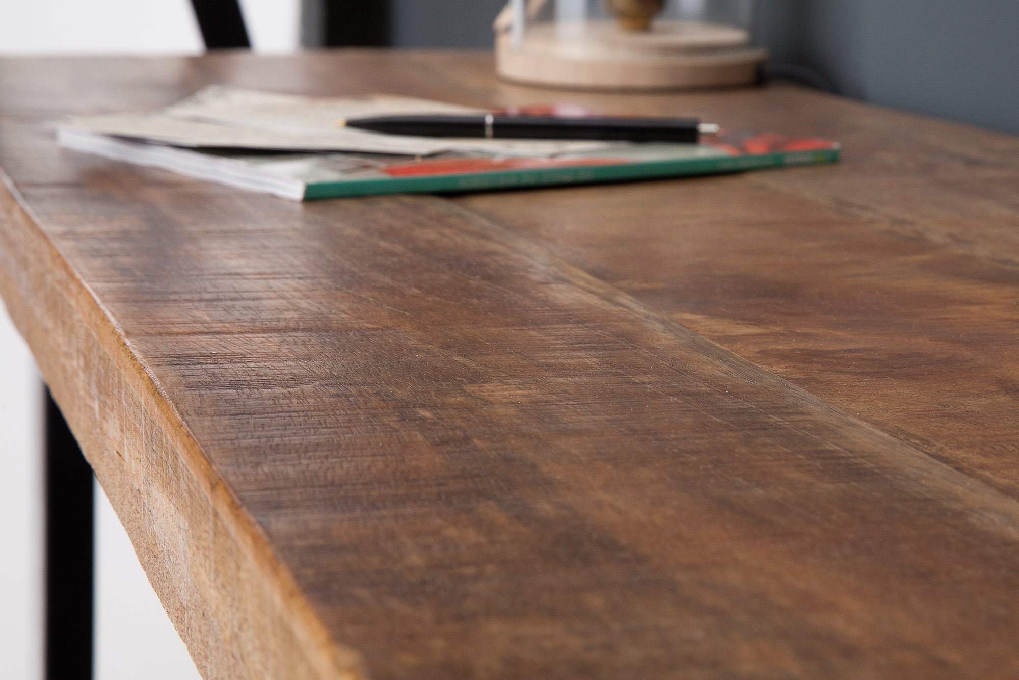 Consola de diseño IRON CRAFT 115cm en madera de mango y hierro