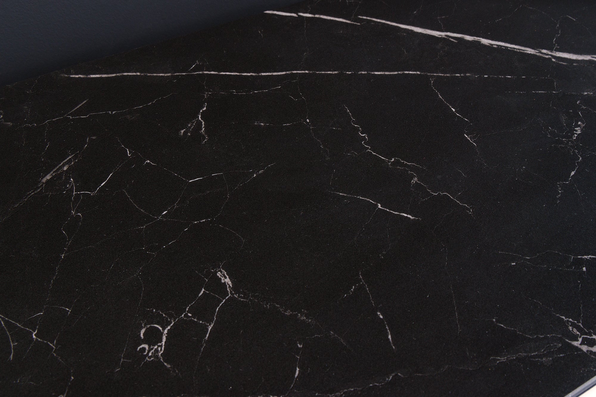 Consola de diseño MODERNE BAROQUE 140cm negro antracita cromo cerámica mármol