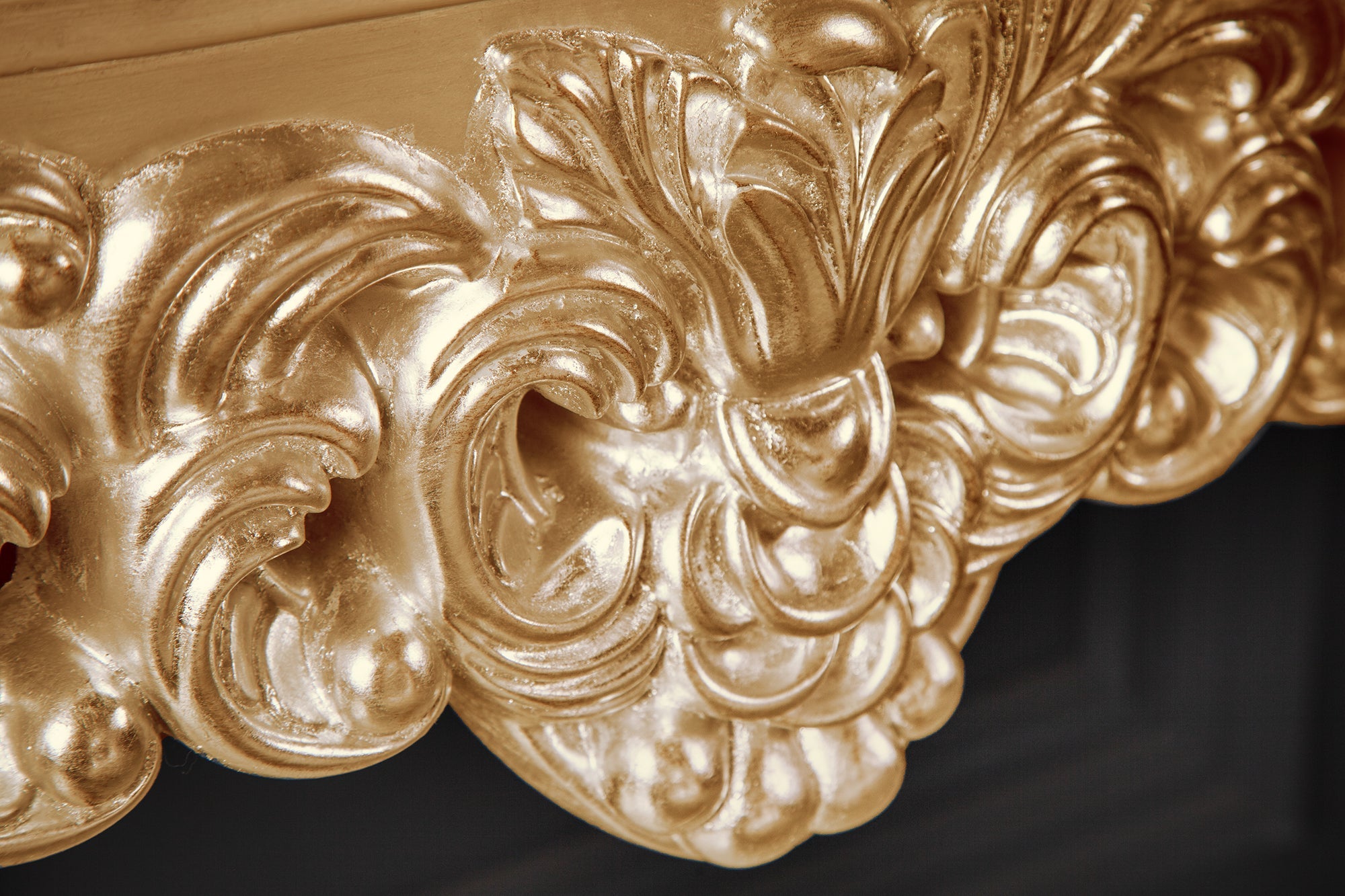 Elegante aparador VENICE 110cm de diseño barroco dorado hecho a mano
