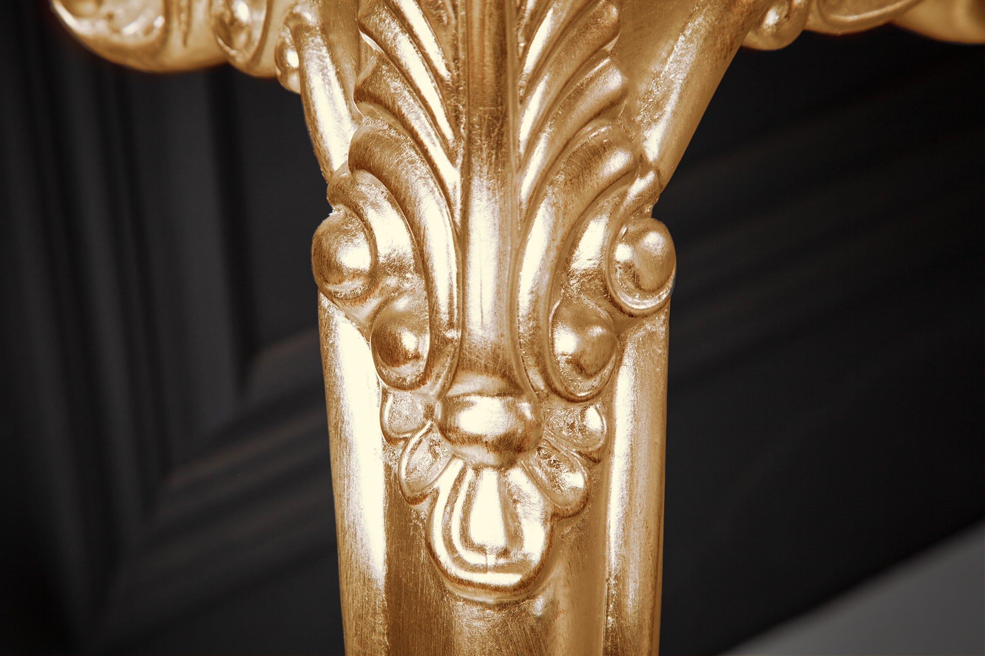 Elegante aparador VENICE 110cm de diseño barroco dorado hecho a mano