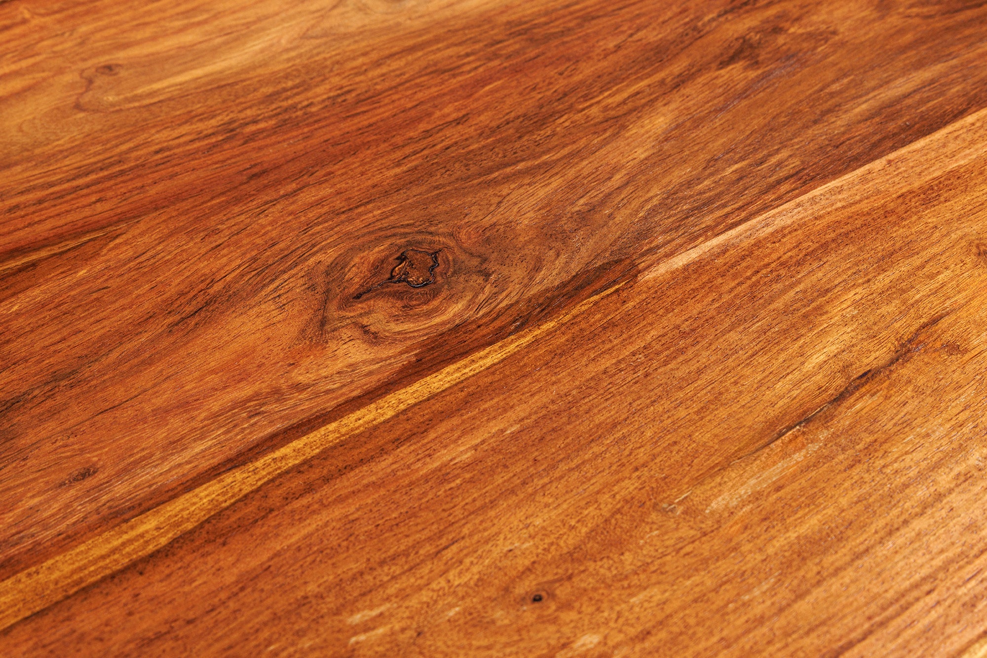 Consola de madera maciza BEAUTY BY NATURE 110 cm acabado piedra Sheesham marrón