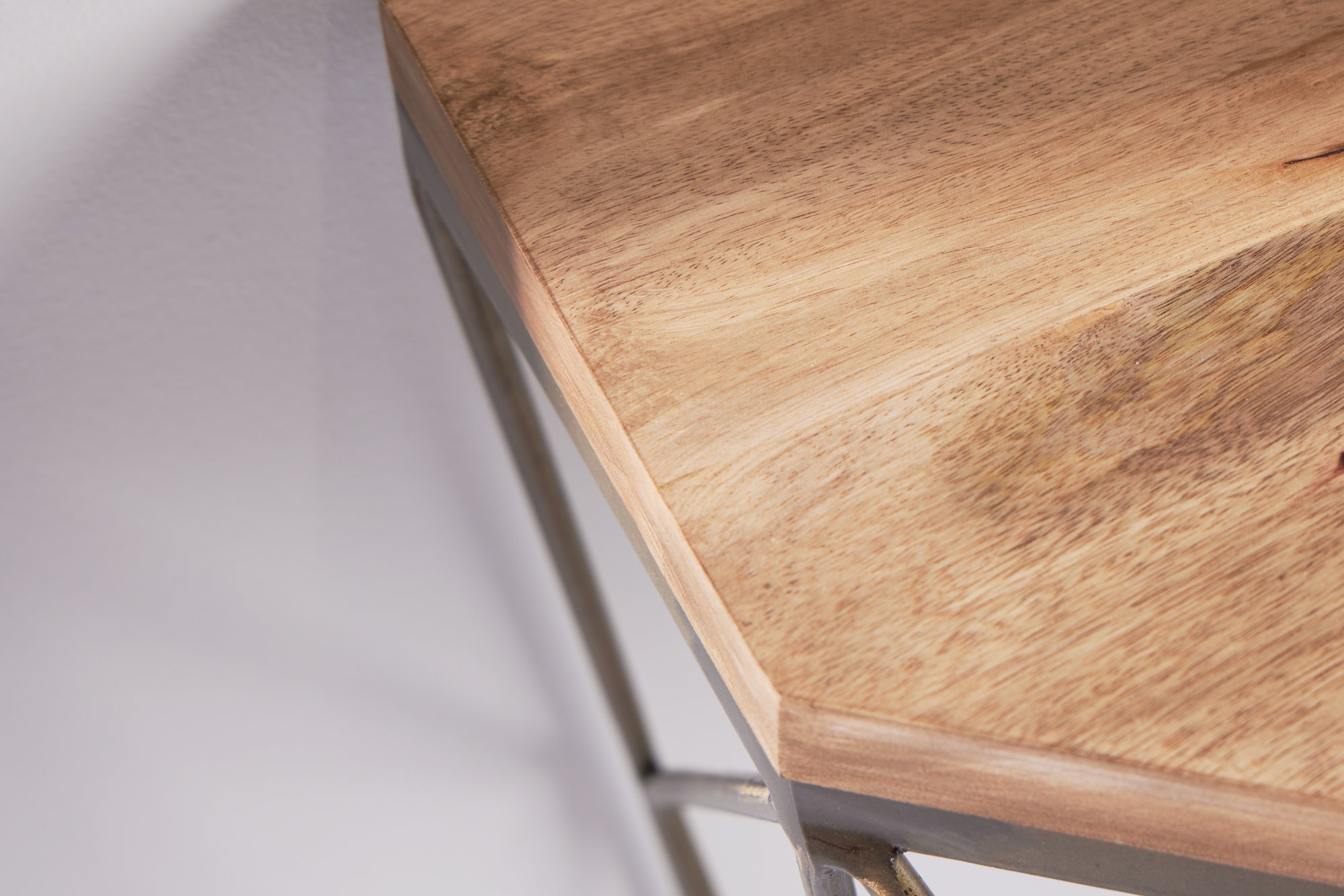Consola de filigrana DIAMOND 90cm mango latón madera maciza metal