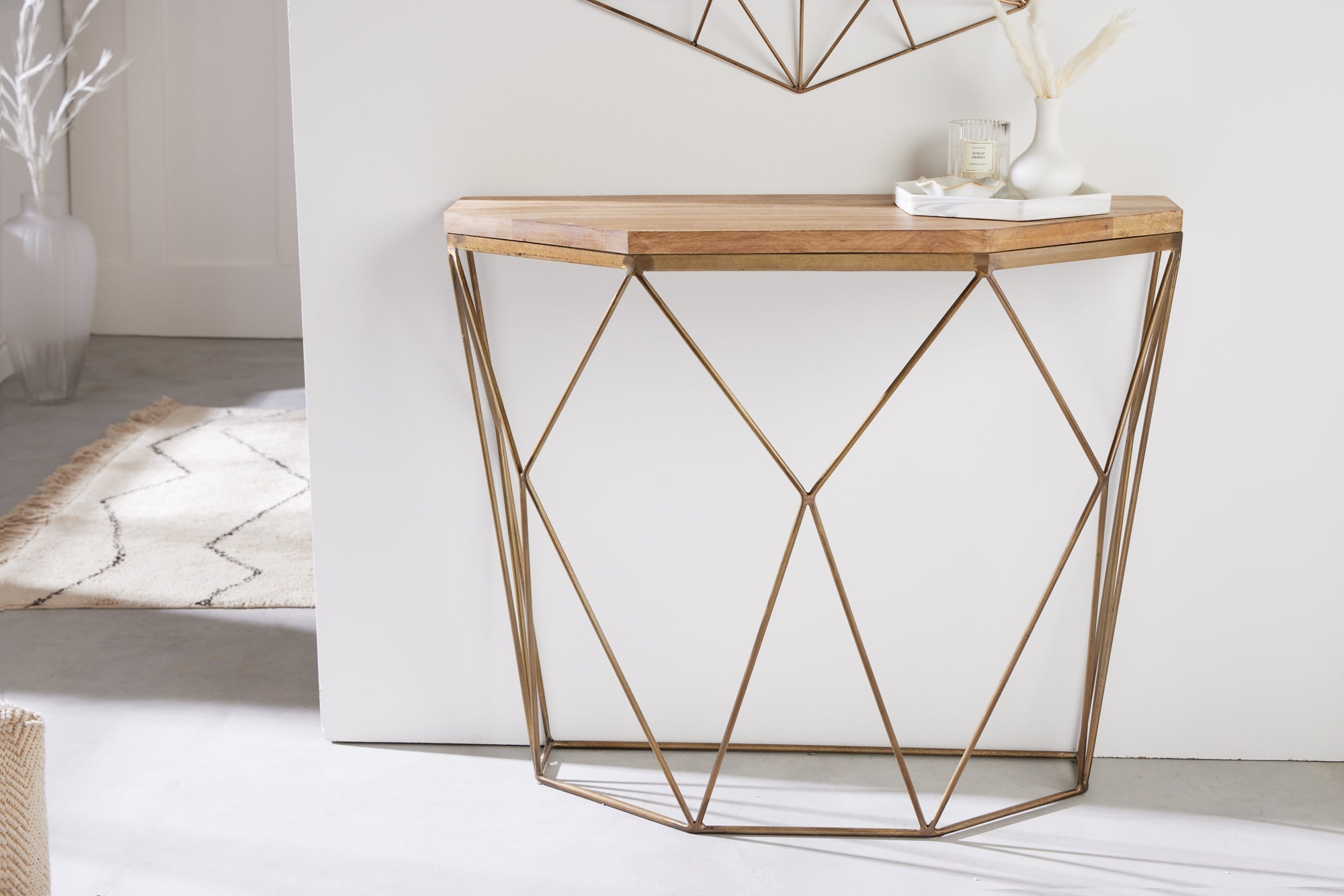 consola-filigrana-diamante-90cm-mango-latón-madera-metal_43185 (inv)