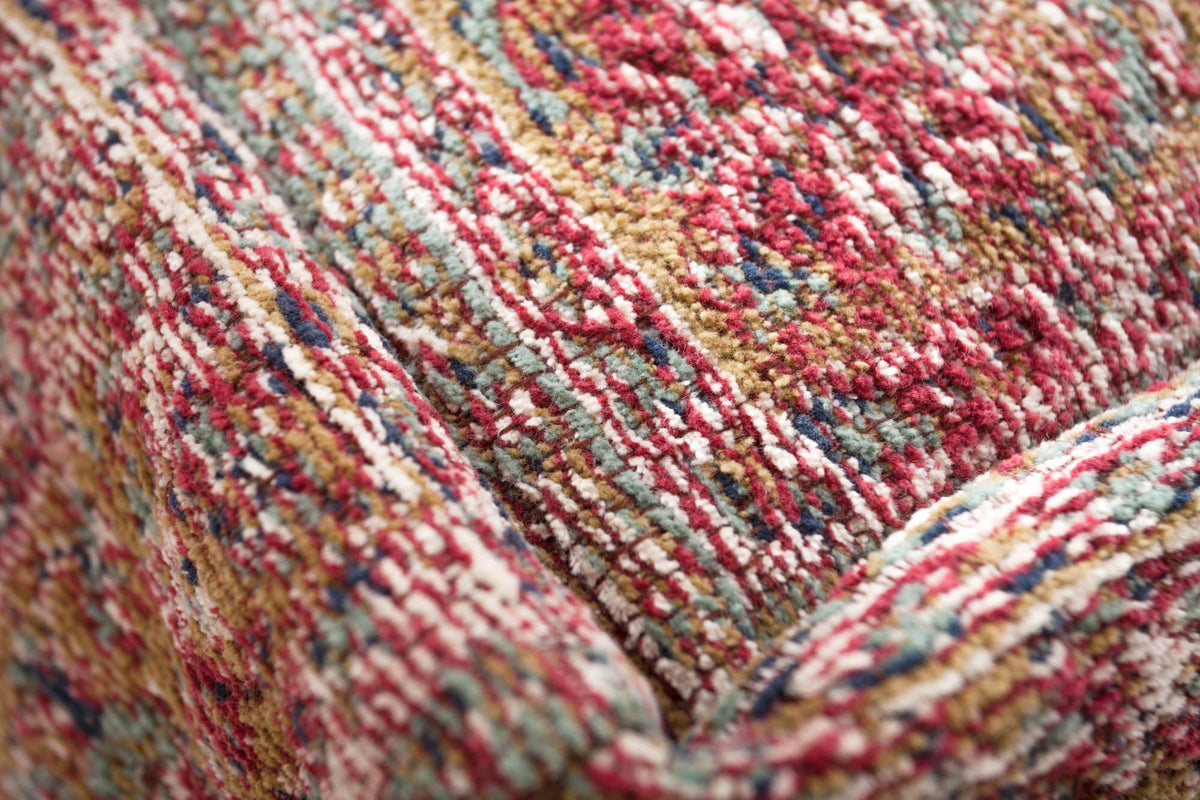 Coussin de sol oriental XL OLD MARRAKESCH 70cm rouge motif floral pouf