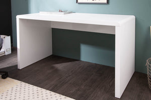 Design bureau FAST TRADE 120cm blanc haute brillance bureau de travail