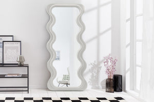 Design miroir mural CURVY 160 cm blanc