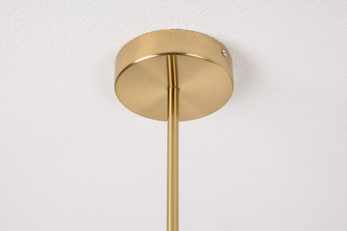 Elegante Hängelampe VARIATION 128cm gold mit sechs schwenkbaren Leuchten