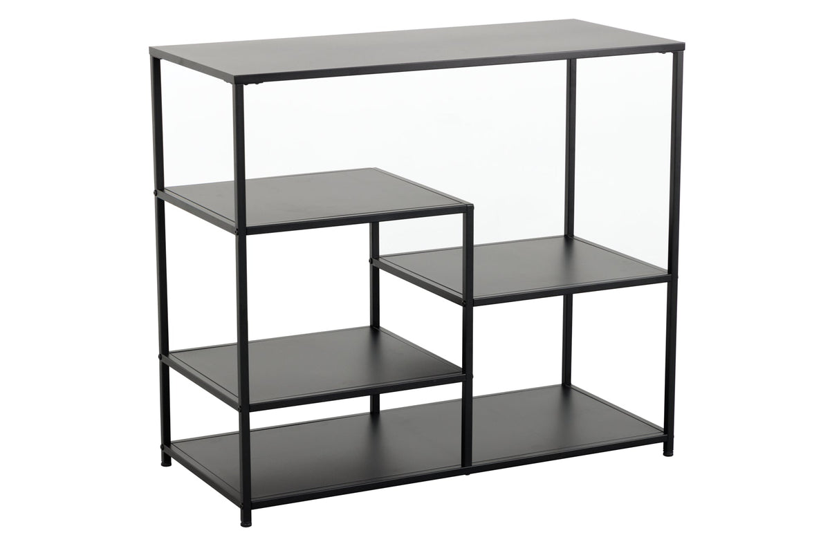 Etagère industrielle DURA STEEL 90cm console métal noir