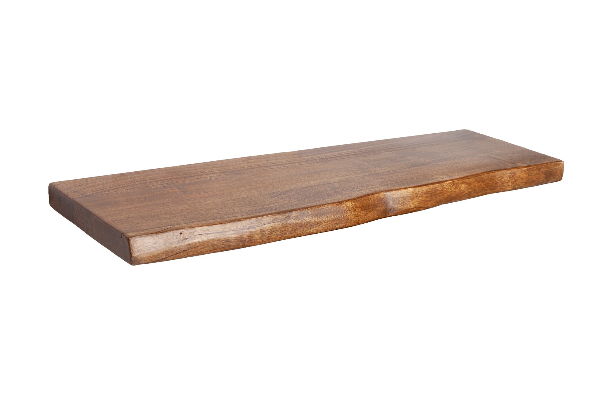 Etagère murale massive MAMMUT 80cm étagère en bois d’acacia avec bordure en arbre