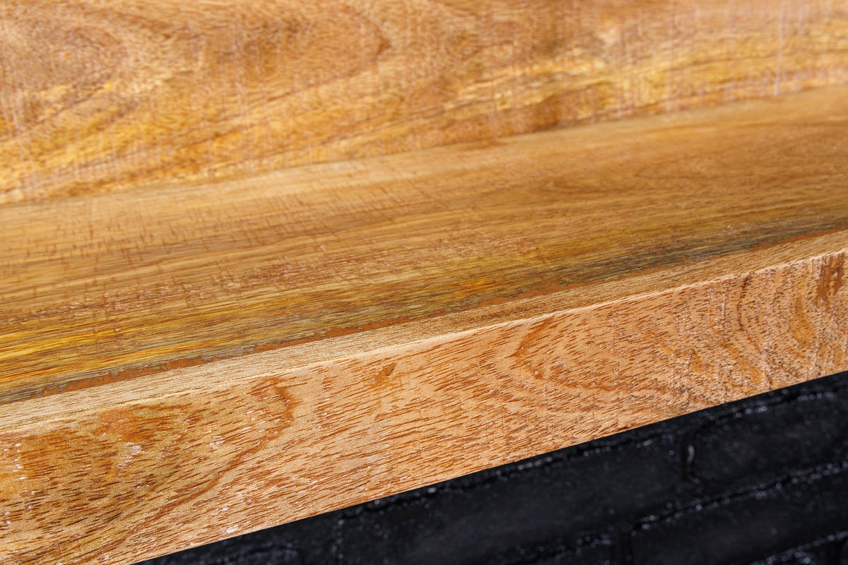 Etagère murale solide MAKASSAR 80cm en bois de manguier naturel fait main