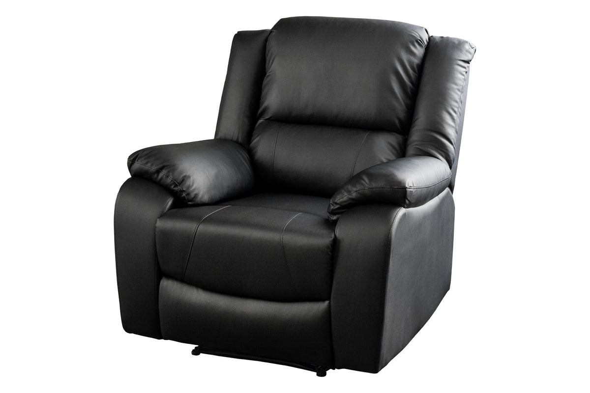 Fauteuil de cinéma confortable HOLLYWOOD noir dossier réglable