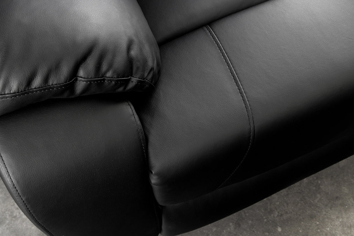 Fauteuil de cinéma confortable HOLLYWOOD noir dossier réglable