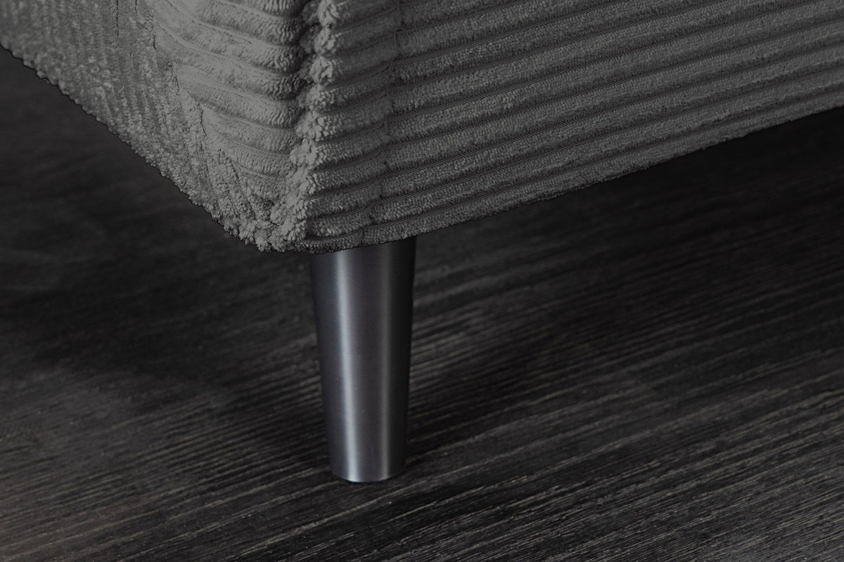 Fauteuil-lit rétro SMART MULTIFUNCTION 140cm gris Cord fonction lit incl. coussin