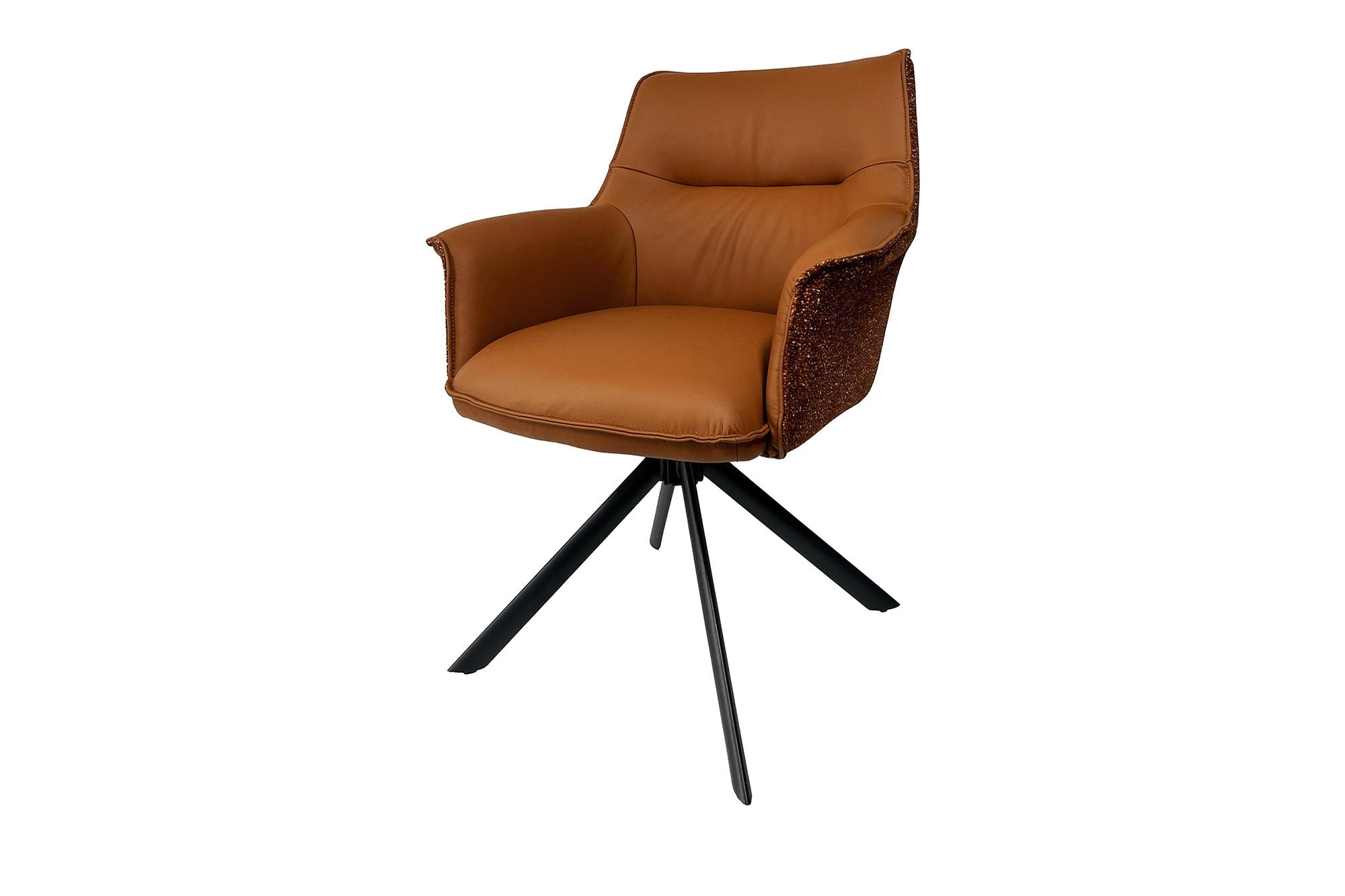 fauteuil-pivotant-le-grand-cuir-veritable-cognac-tissu-texture-structure-metal-noir_46989 (inv)
