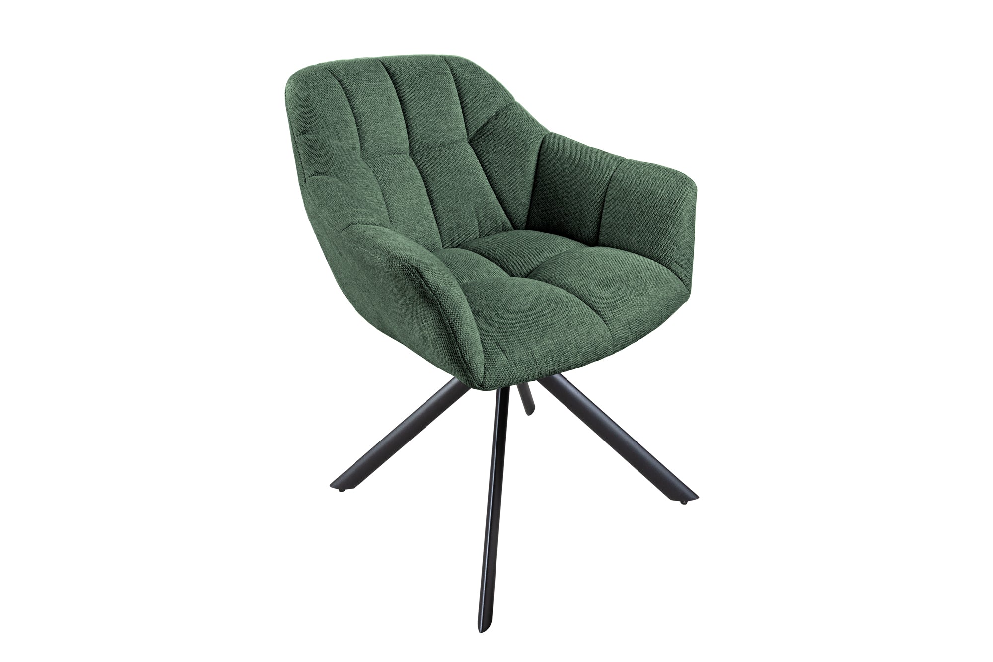 sillón giratorio-mariposa-tejido-textura-verde-fondo-con-apoyabrazos,-costura-decorativa,-estructura-negra_41591 (inv)