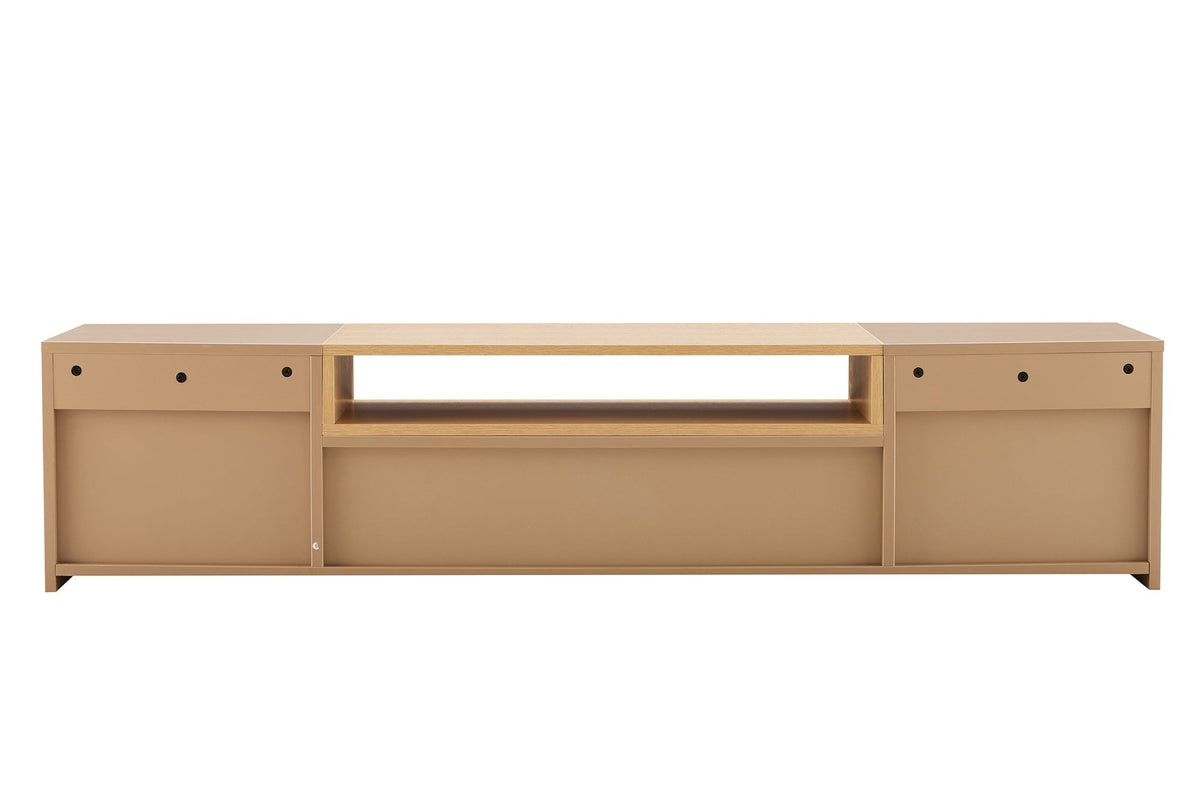 Hängendes TV-Board LOFT 160cm natur grau beige greige drei Fächer mit Schublade