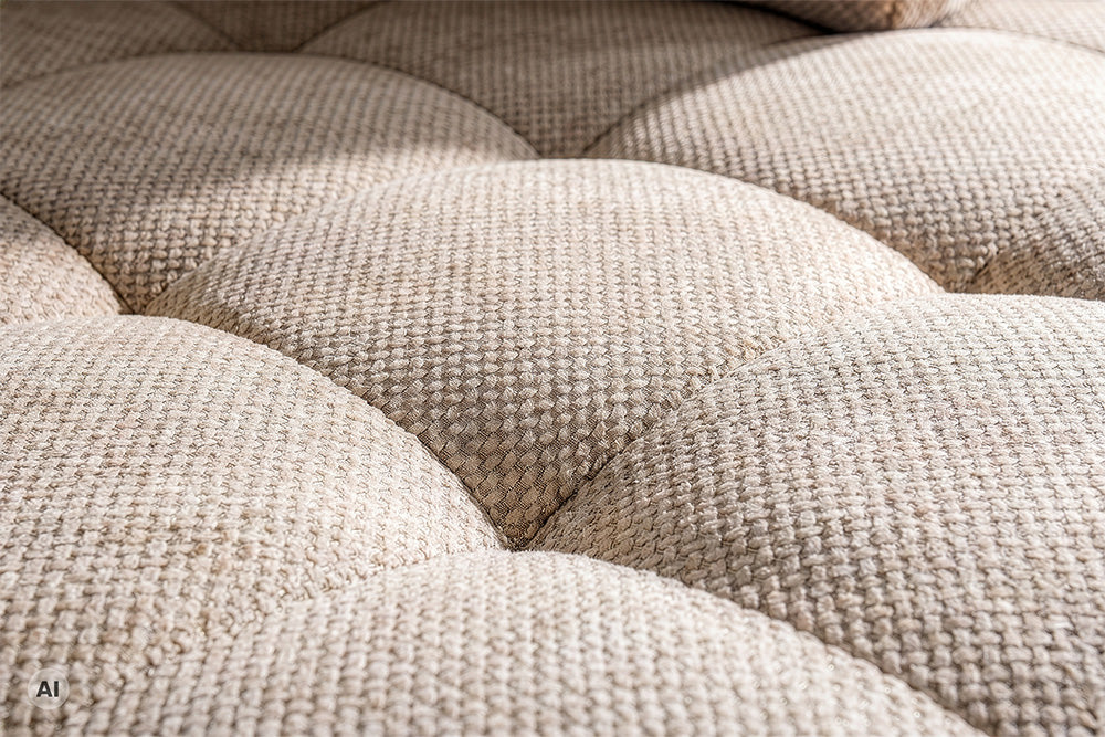 Fauteuil design pivotant BOSSA NOVA beige Chenille
