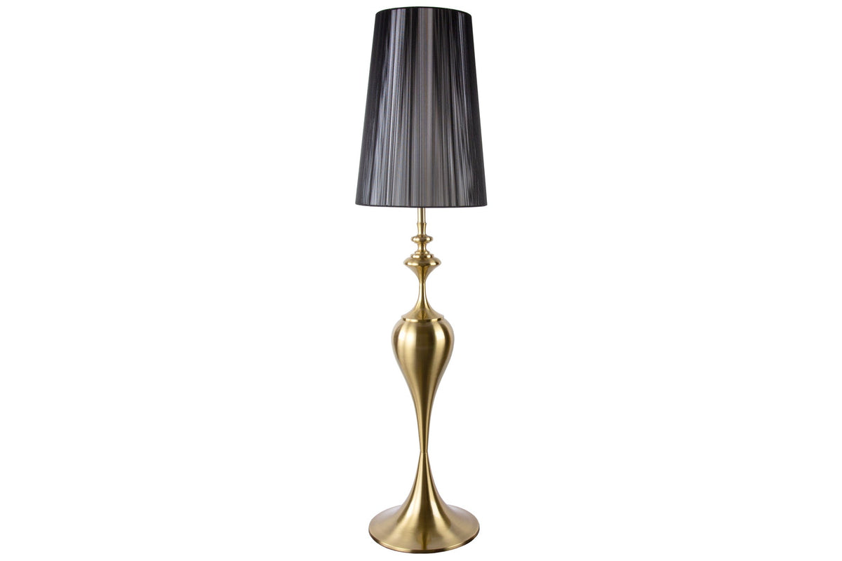 Lampadaire baroque LUCIE 160cm lampadaire brossé or noir