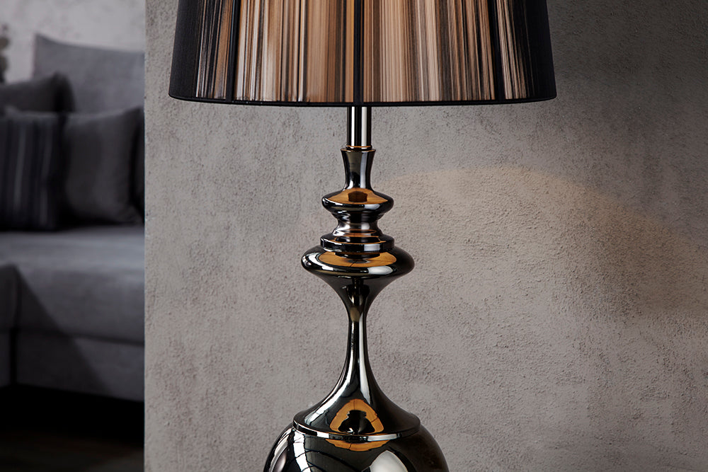 Lampadaire design élégant LUCIE 160cm lampadaire noir de style baroque