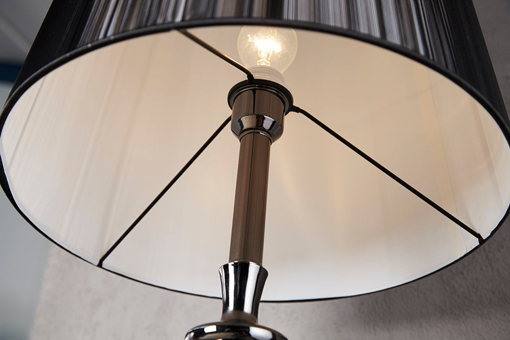 Lampadaire design élégant LUCIE 160cm lampadaire noir de style baroque
