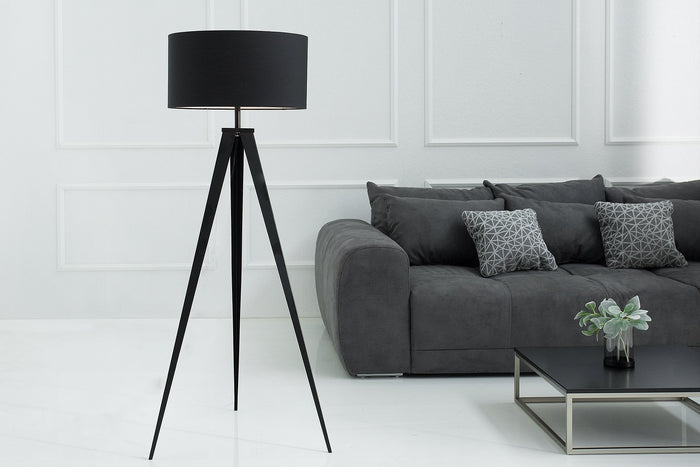 Lampadaire élégant TRIPOD 145cm lampadaire rétro noir